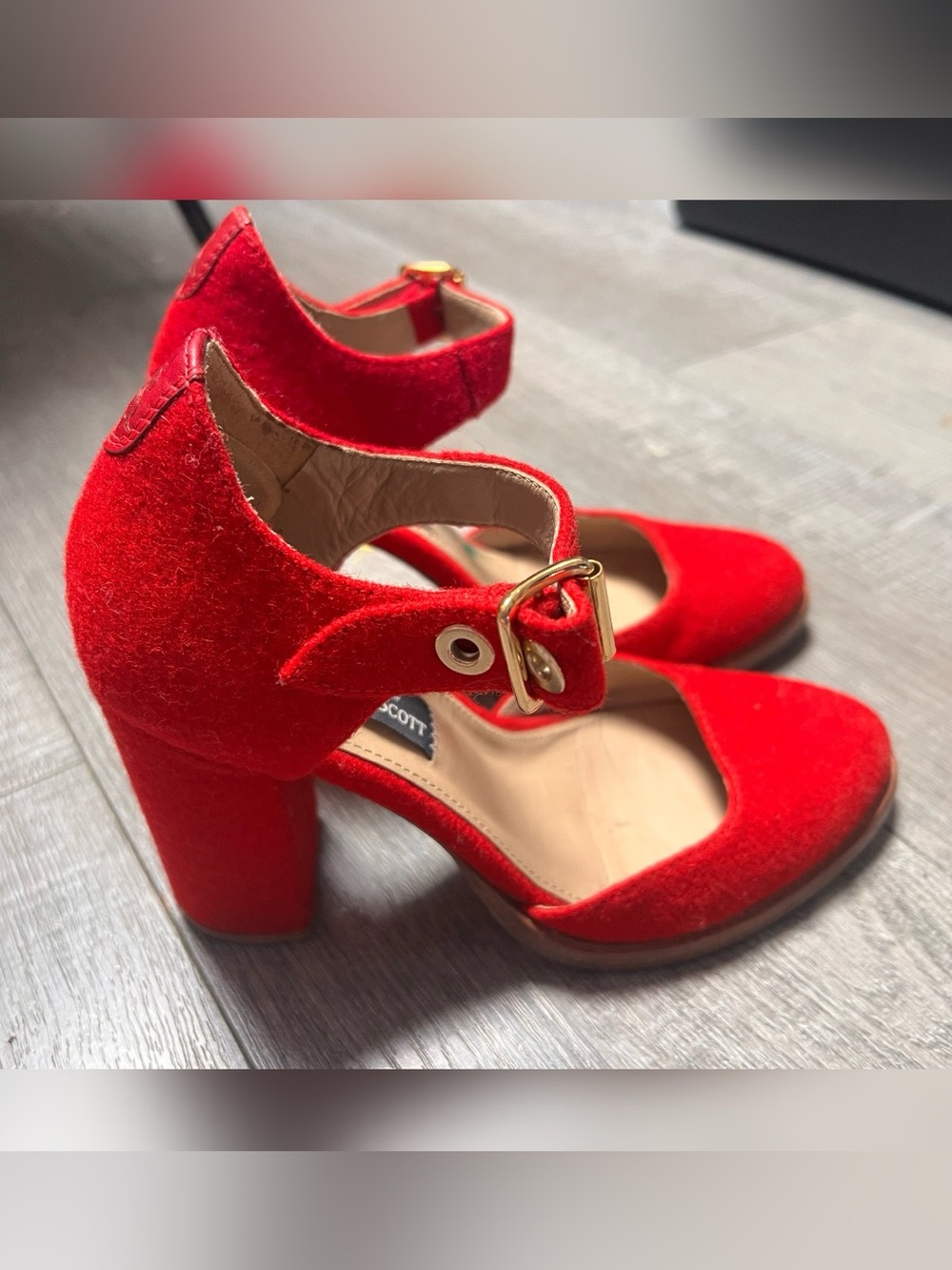 The Office of Angela Scott red block heels
Mary Jane pumps $650
Size 7